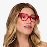 Dionne Crystal Fushia Pink AcetateEyeglass Frames for Women from EyeBuyDirect