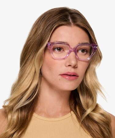 Crsytal Light Purple Dionne -  Acetate Eyeglasses