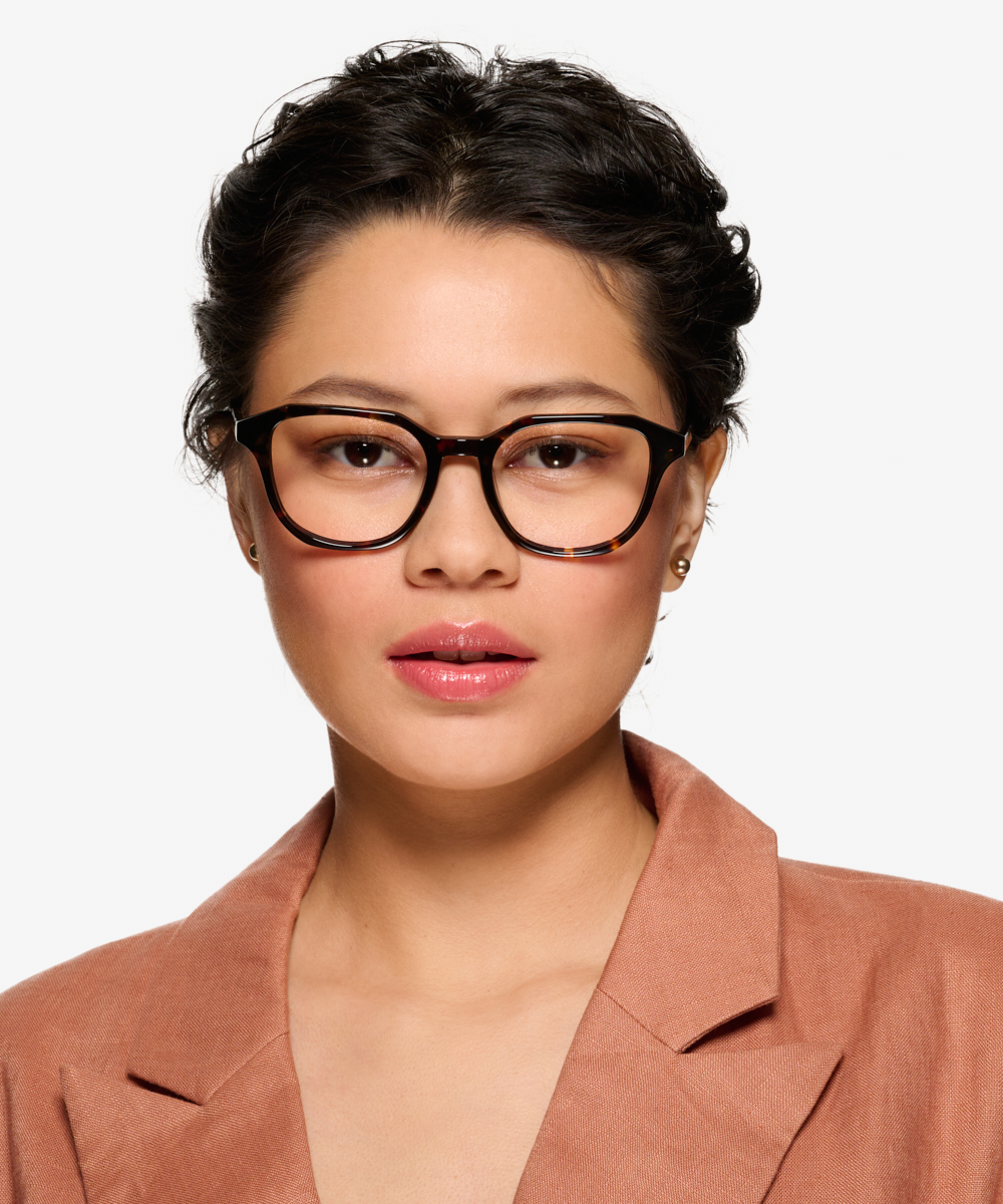 Florus Square Tortoise Full Rim Eyeglasses Eyebuydirect 0504