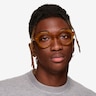 Gerania Milky Orange AcetateEyeglass Frames for Men from EyeBuyDirect