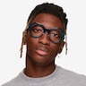 Gerania Crsytal Blue AcetateEyeglass Frames for Men from EyeBuyDirect