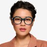 Gerania Crsytal Blue AcetateEyeglass Frames for Women from EyeBuyDirect