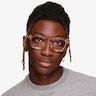 Aronia Crystal Light Pink AcetateEyeglass Frames for Men from EyeBuyDirect