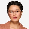 Aronia Crystal Light Pink AcetateEyeglass Frames for Women from EyeBuyDirect