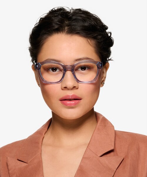 Aronia Crsytal Blue AcetateEyeglass Frames for Women from EyeBuyDirect