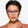 Aronia Crsytal Blue AcetateEyeglass Frames for Women from EyeBuyDirect