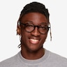 Monarda Noir AcétateMontures de lunettes de vue pour Hommes d'EyeBuyDirect