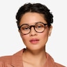 Monarda Noir AcétateMontures de lunettes de vue pour Femmes d'EyeBuyDirect