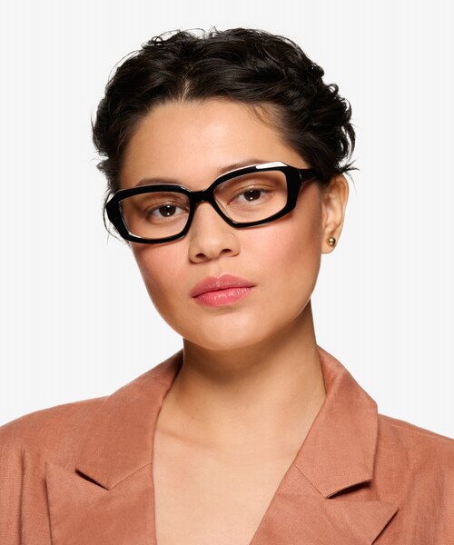 Caladium Black Crystal AcetateEyeglass Frames for Women from EyeBuyDirect