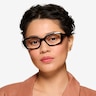 Caladium Black Crystal AcetateEyeglass Frames for Women from EyeBuyDirect