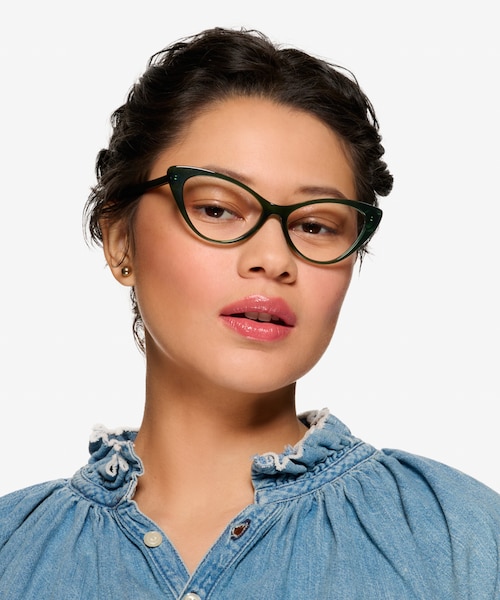 Celosia Crystal Green Alternative MaterialsEyeglass Frames for Women from EyeBuyDirect