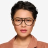 Verbena Crystal Green AcetateEyeglass Frames for Women from EyeBuyDirect