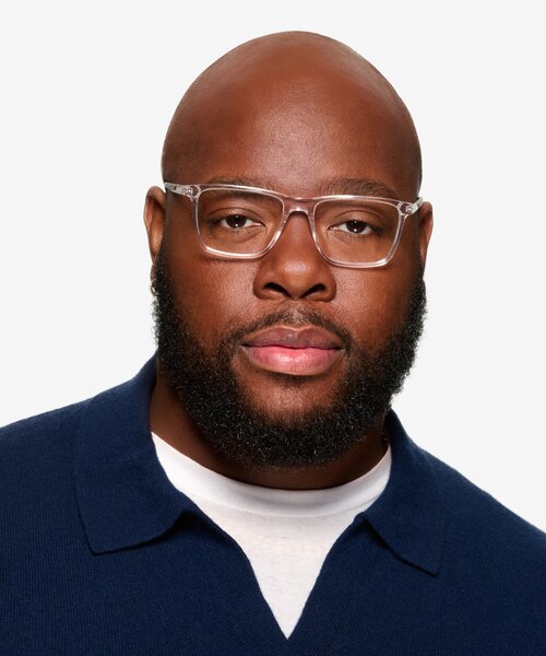 Vim Crystal Gray AcetateEyeglass Frames for Men from EyeBuyDirect