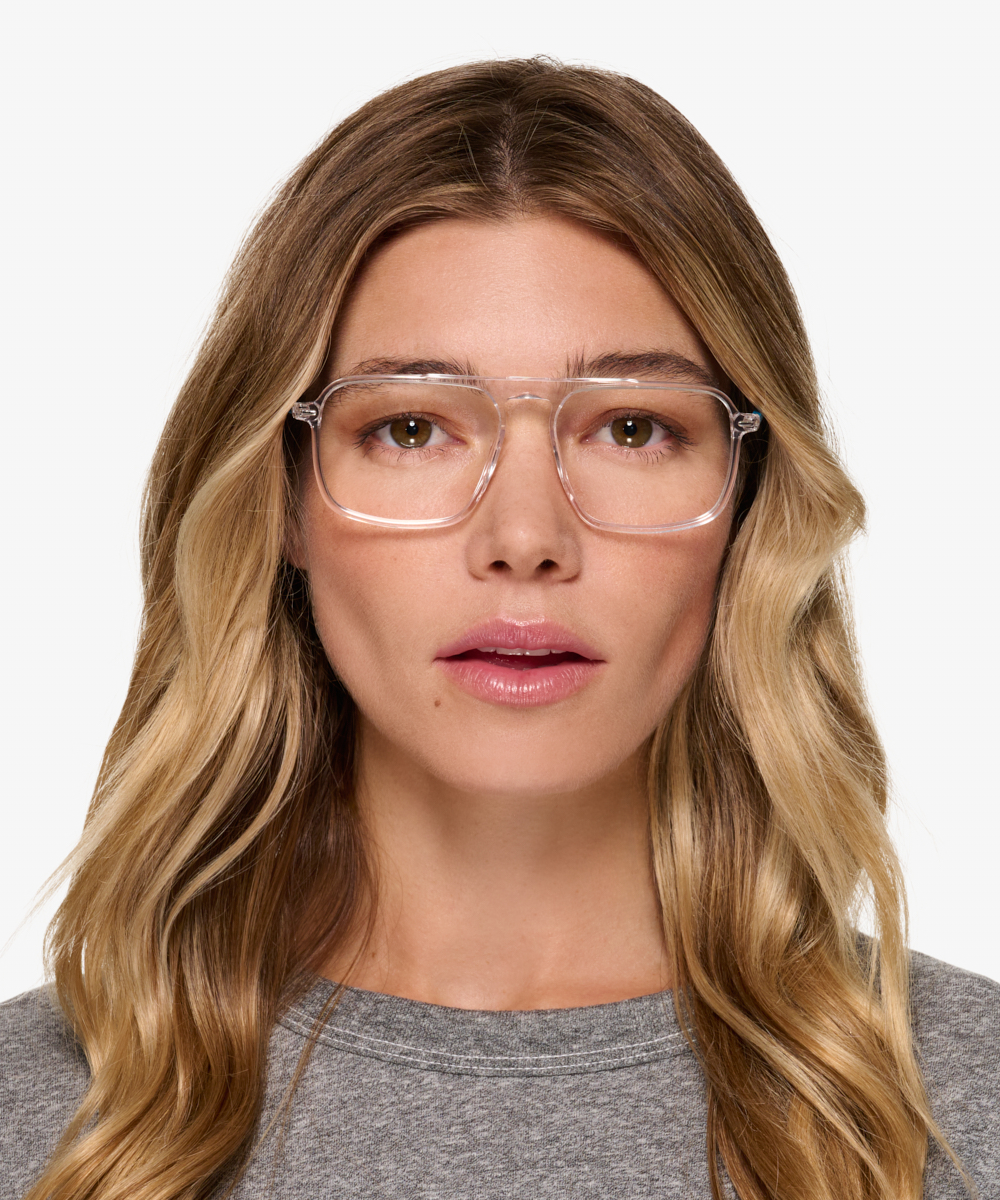 Zip Square Crystal Full Rim Eyeglasses Eyebuydirect Canada