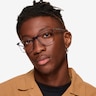 Dart Fade Crystal Gray AcetateEyeglass Frames for Men from EyeBuyDirect