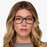 Fortitude Solid Black AcetateEyeglass Frames for Women from EyeBuyDirect