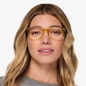 Fortitude Crystal Yellow AcetateEyeglass Frames for Women from EyeBuyDirect