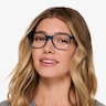 Fortitude Crystal Blue Green AcétateMontures de lunettes de vue pour Femmes d'EyeBuyDirect