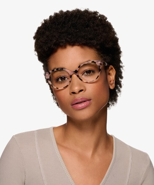 Leilani Pink Tortoise AcetateEyeglass Frames for Women from EyeBuyDirect