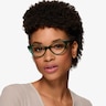 Vivienne Crystal Green AcetateEyeglass Frames for Women from EyeBuyDirect