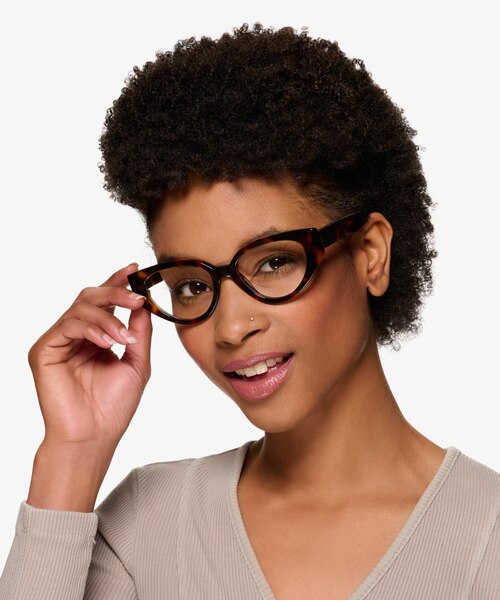 Lexie Shiny Tortoise AcetateEyeglass Frames for Women from EyeBuyDirect