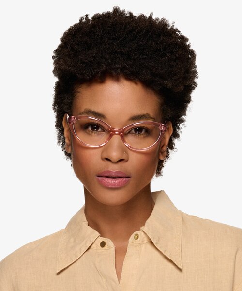 Melanie Crystal Pink AcetateEyeglass Frames for Women from EyeBuyDirect