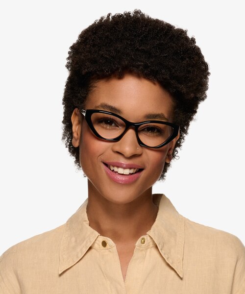 Angelina Black AcetateEyeglass Frames for Women from EyeBuyDirect