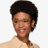 Angelina Crystal Melon AcetateEyeglass Frames for Women from EyeBuyDirect