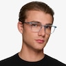 Wesley Clear Blue AcetateEyeglass Frames for Men from EyeBuyDirect