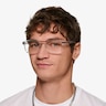 Kiel Clear Shiny Silver AcetateEyeglass Frames for Women from EyeBuyDirect