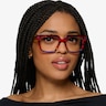 Vibrant Blue Red Rainbow AcetateEyeglass Frames for Women from EyeBuyDirect
