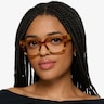 Vibrant Brown Yellow Striped AcetateEyeglass Frames for Women from EyeBuyDirect