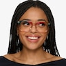 Empowered Rainbow Orange AcetateEyeglass Frames for Women from EyeBuyDirect