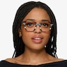 Spotlight Green Brown Rainbow AcetateEyeglass Frames for Women from EyeBuyDirect