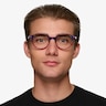 Expression Red Blue Rainbow AcetateEyeglass Frames for Men from EyeBuyDirect