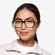 Saturday Black AcetateEyeglass Frames for Women from EyeBuyDirect