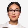 Vineyard Brown Clear AcetateEyeglass Frames for Women from EyeBuyDirect