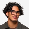 Scribble Black Flower AcetateEyeglass Frames for Men from EyeBuyDirect