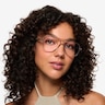 Loft Crystal Light Brown AcetateEyeglass Frames for Women from EyeBuyDirect