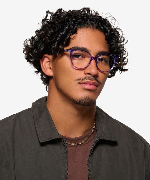 Mural Purple AcetateEyeglass Frames for Men from EyeBuyDirect