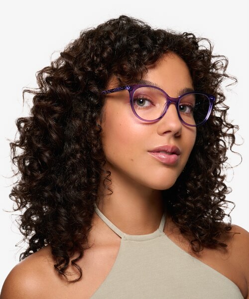 Mural Purple AcetateEyeglass Frames for Women from EyeBuyDirect