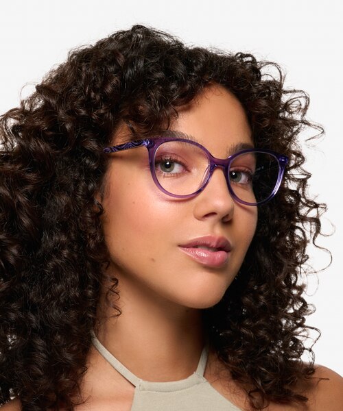 Mural Purple AcetateEyeglass Frames for Women from EyeBuyDirect