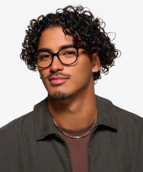 Mural Black AcetateEyeglass Frames for Men from EyeBuyDirect