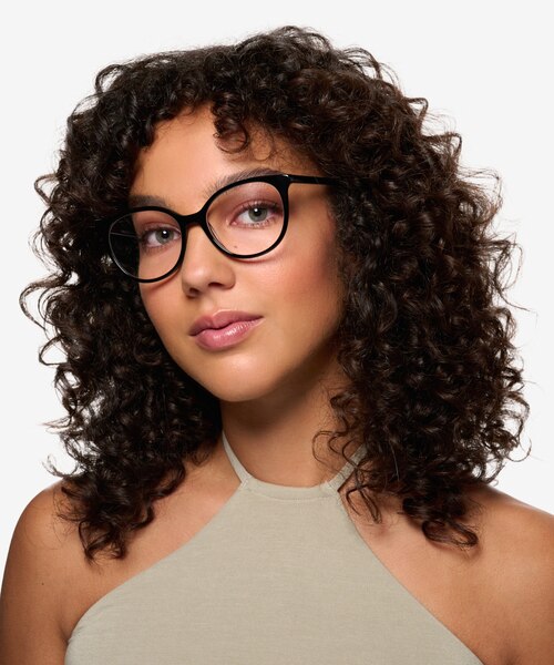 Mural Black AcetateEyeglass Frames for Women from EyeBuyDirect