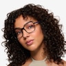 Abstract Black AcetateEyeglass Frames for Women from EyeBuyDirect
