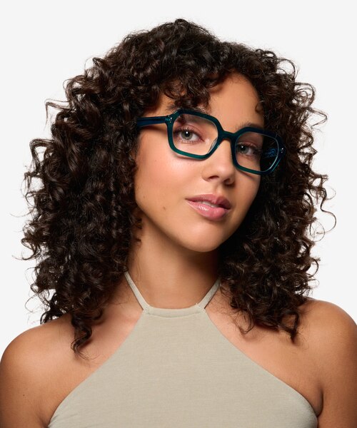 Lacquer Crystal Green AcetateEyeglass Frames for Women from EyeBuyDirect