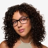 Montage Solid Black Green AcetateEyeglass Frames for Women from EyeBuyDirect