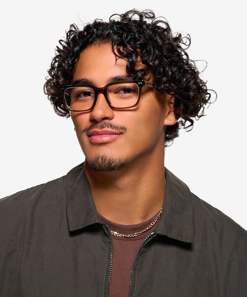 Digi Brown Crystal AcetateEyeglass Frames for Men from EyeBuyDirect