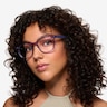 Compose Crystal Purple AcetateEyeglass Frames for Women from EyeBuyDirect
