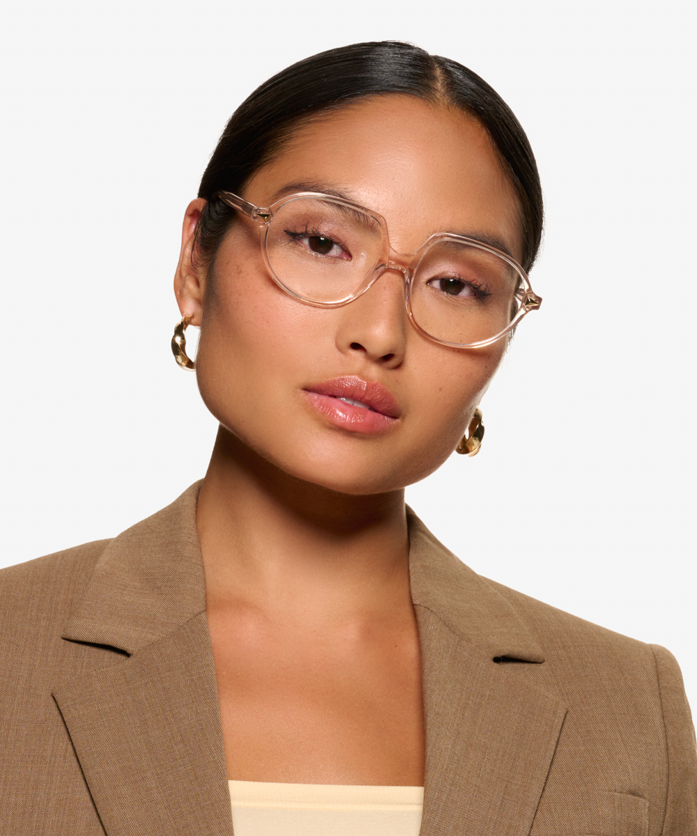 Foster Round Crystal Champagne Glasses for Women Eyebuydirect